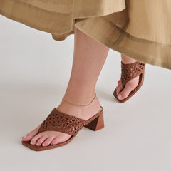 Dolce Vita SHOES | Barlo Cognac Woven Stella Heels