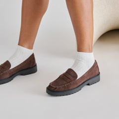 Dolce Vita SHOES | Merek Dk Brown Suede Loafers