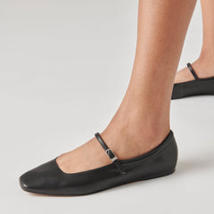 Dolce Vita SHOES | Reyes Wide Ballet Flats Black Leather | Leather Ballet Flats
– Dolce Vita