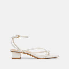 Dolce Vita SHOES | Karlos Wide True White Leather Sandals