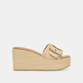 Dolce Vita SHOES | Jilian Wide Lt Natural Raffia Wedges