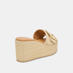 Dolce Vita SHOES | Jilian Wide Lt Natural Raffia Wedges