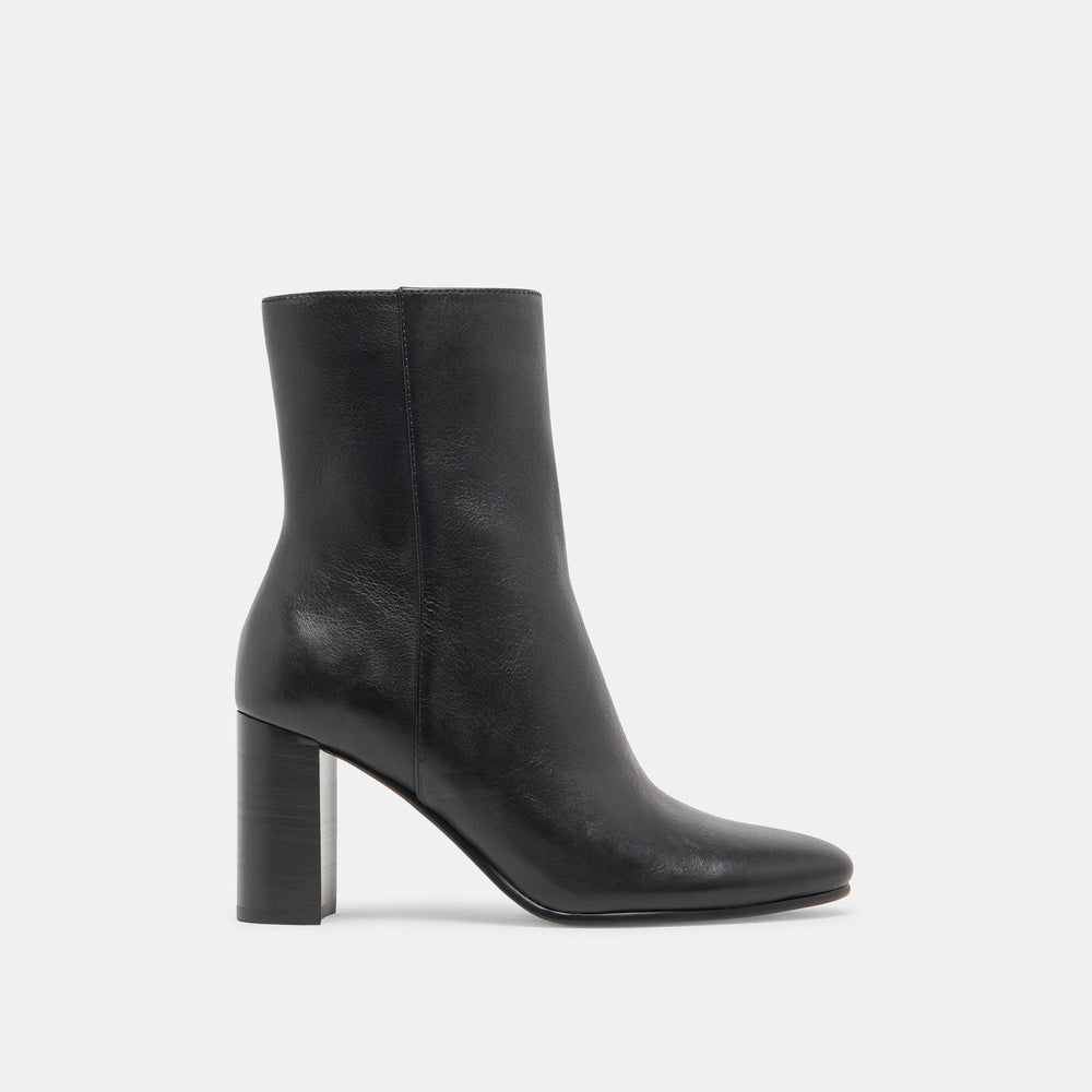 Dolce Vita SHOES | Suzy Wide Black Leather Booties