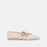 Dolce Vita SHOES | Baylee Wide Bone Perforated Suede Ballet Flats