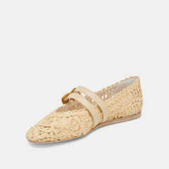 Dolce Vita SHOES | BAYLEE SUNFLOWER WIDE BALLET FLATS LT NATURAL MACRAME
– Dolce Vita