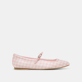 Dolce Vita SHOES | Reyes X Byrdie Golf Pink Plaid Gingham Wide Ballet Flats