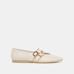 Dolce Vita SHOES | BAYLEE WIDE BALLET FLATS IVORY LEATHER
– Dolce Vita