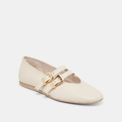 Dolce Vita SHOES | BAYLEE WIDE BALLET FLATS IVORY LEATHER
– Dolce Vita