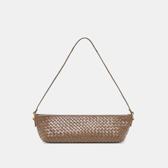 Dolce Vita HANDBAGS | Savaii Brown Woven Leather Shoulder Bag