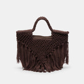 Dolce Vita HANDBAGS | Birch Chocolate Crochet Handbag