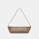 Dolce Vita HANDBAGS | Savaii Brown Woven Leather Shoulder Bag
