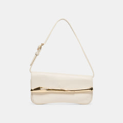 Dolce Vita HANDBAGS | Azura White Leather Shoulder Bag