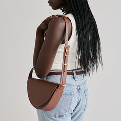 Dolce Vita HANDBAGS | Sabine Brown Leather Shoulder Bag