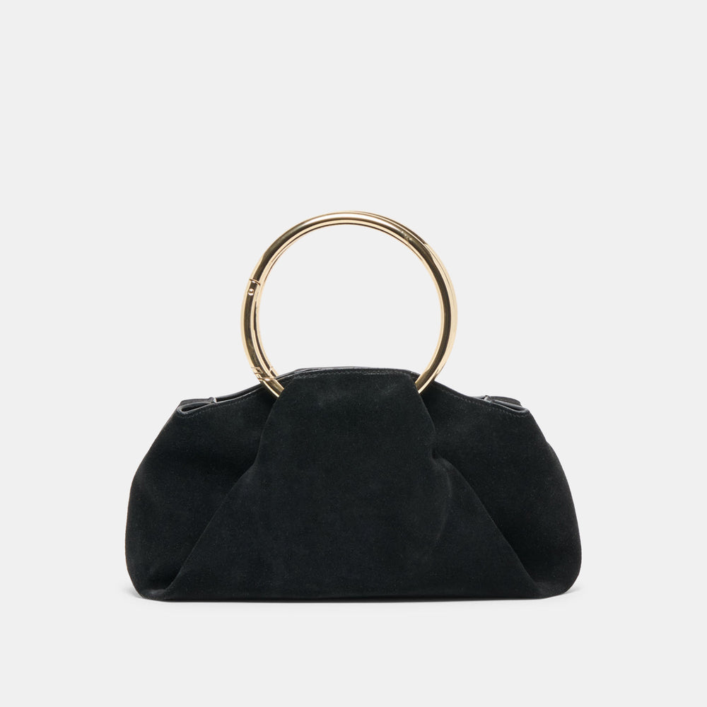 Dolce Vita HANDBAGS | Channing Black Suede Handbag