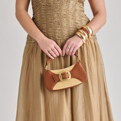 Dolce Vita HANDBAGS | Nuala Raffia Saddle Stella Handbag