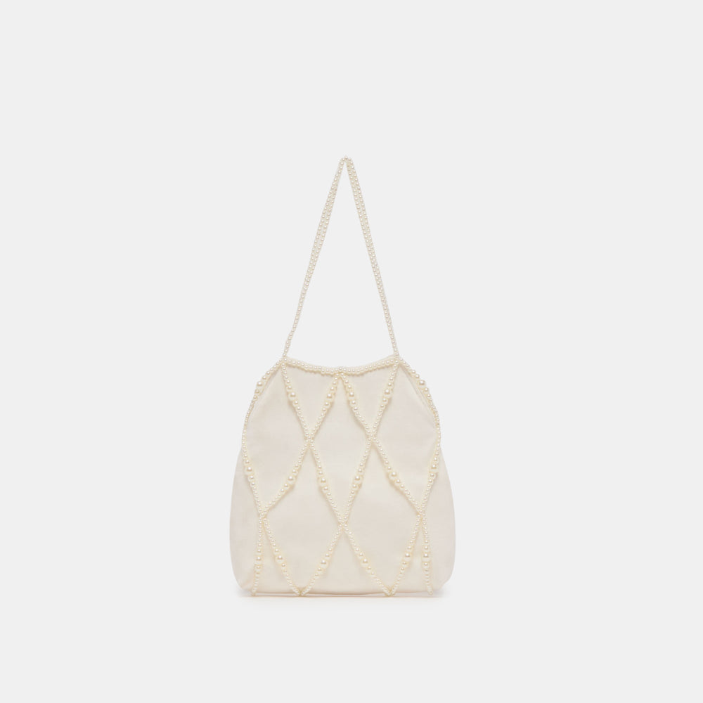 Dolce Vita ACCESSORIES | Serilda Ivory Satin Handbag