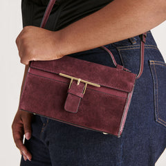 Dolce Vita ACCESSORIES | Zannone Burgundy Suede Crossbody