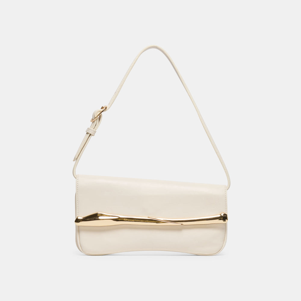 Dolce Vita ACCESSORIES | Azura White Leather Shoulder Bag