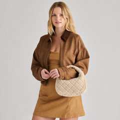 Dolce Vita ACCESSORIES | Frankie Natural Plush Handbag