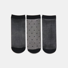 Dolce Vita Sale | 3-Pack Ditsy Dot Black Sheer Anklet Socks