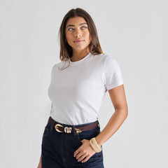 Dolce Vita ACCESSORIES | Mixed Metal Mahogany Buckle Belt