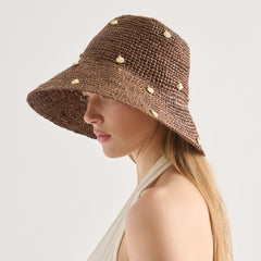 Dolce Vita ACCESSORIES | STRAW CLOCHE WITH CHARMS BROWN
– Dolce Vita