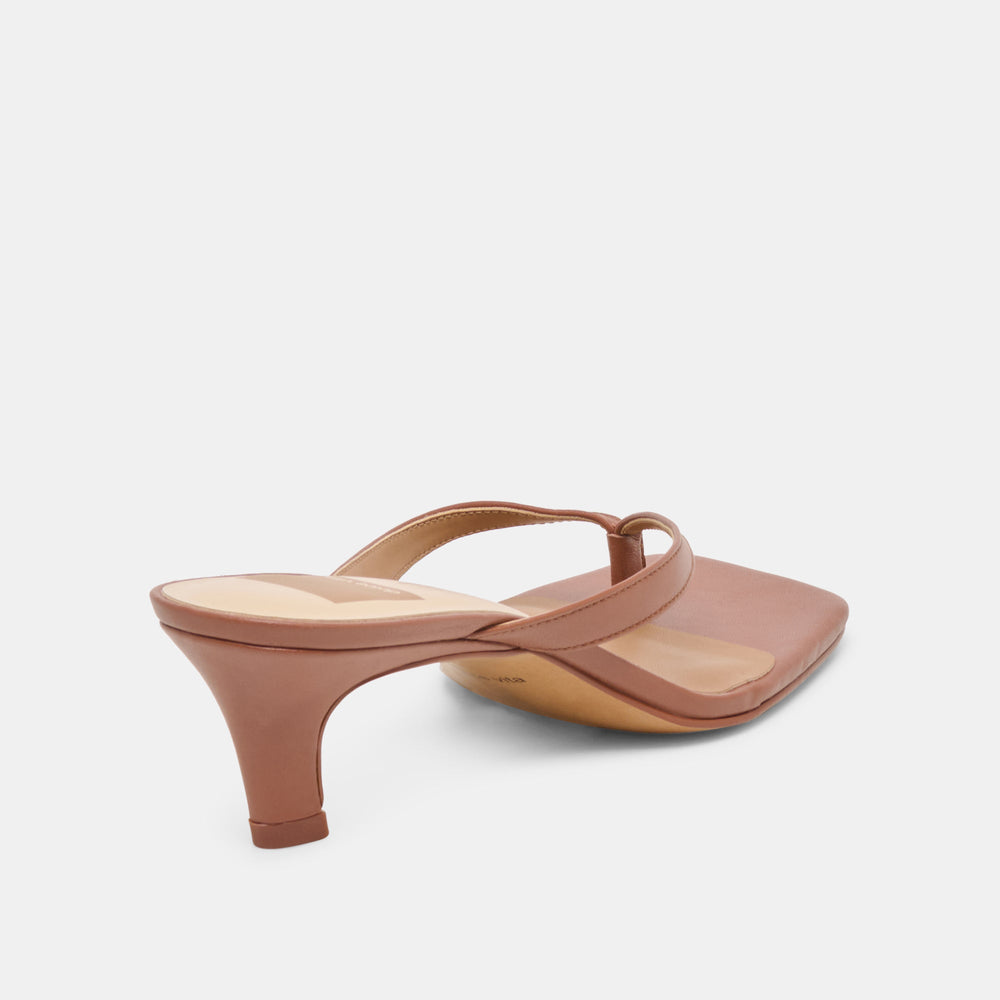Dolce Vita SHOES | Ramia Cognac Leather Heels