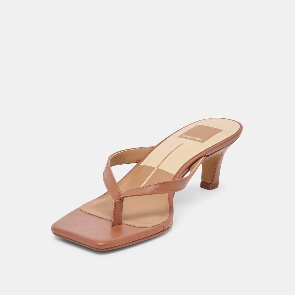 Dolce Vita SHOES | Ramia Cognac Leather Heels
