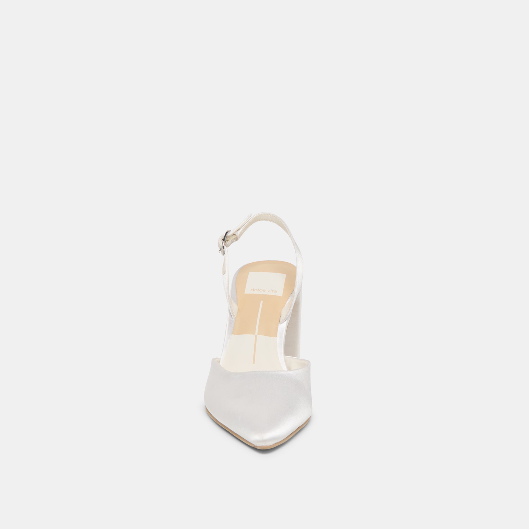 Dolce Vita SHOES | Carel True White Satin High Heels