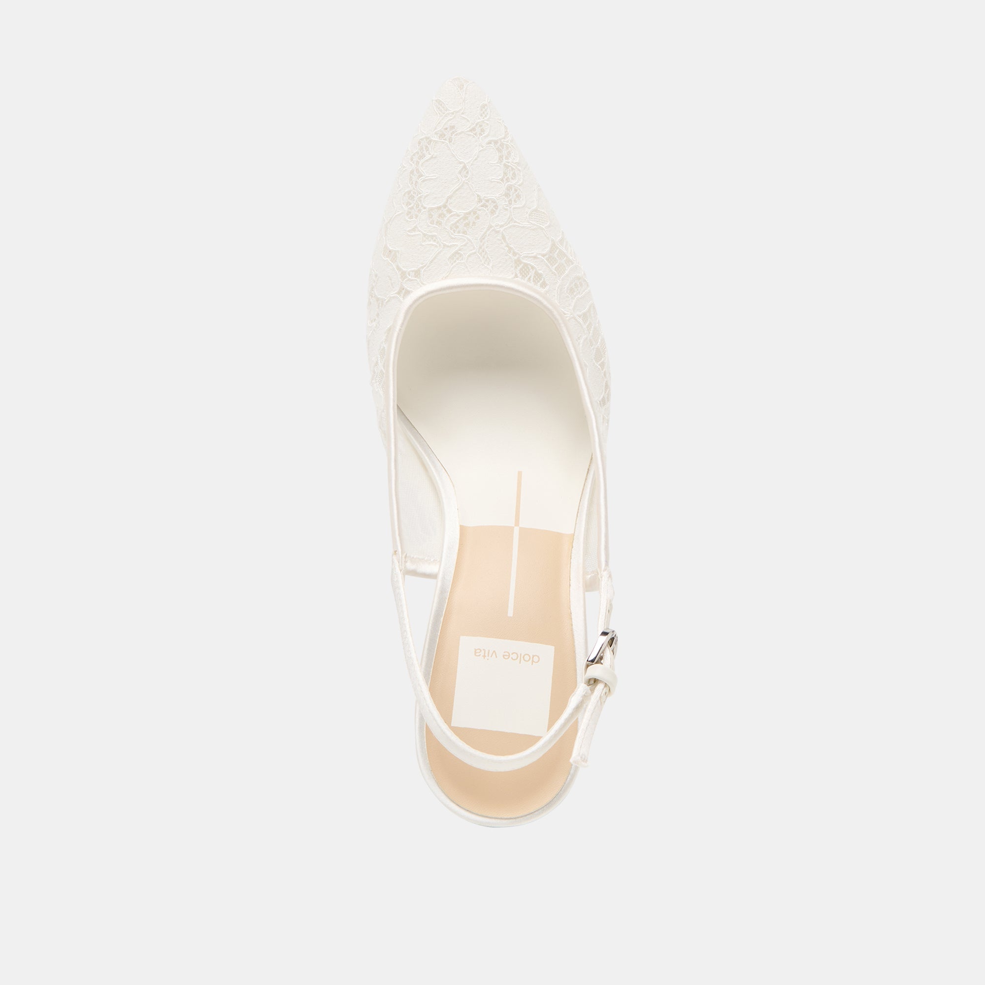 Dolce Vita SHOES | Yami True White Lace Heels