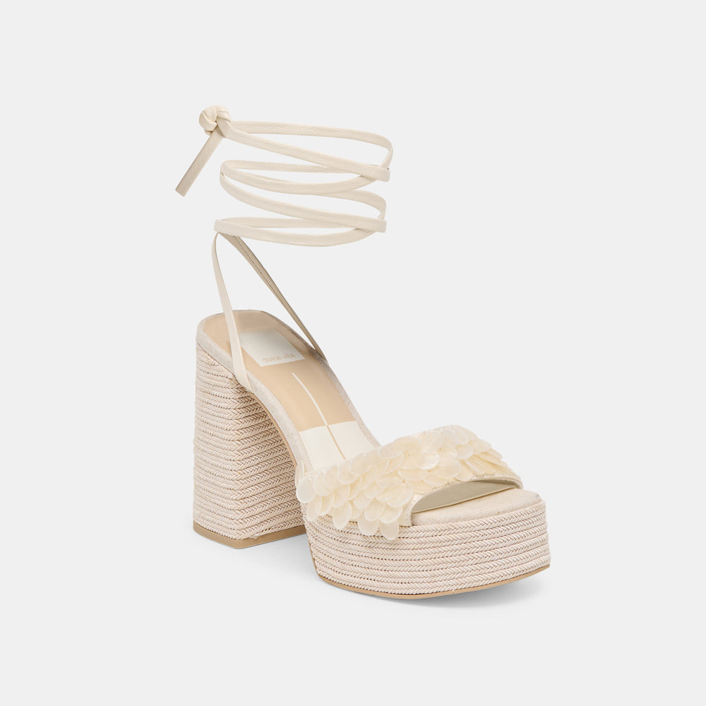 Dolce Vita SHOES | Dorthy Confetti Ivory Leather Heels
