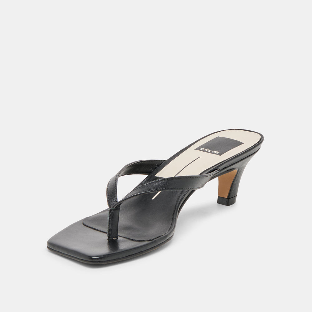 Dolce Vita SHOES | Ramia Black Leather Heels
