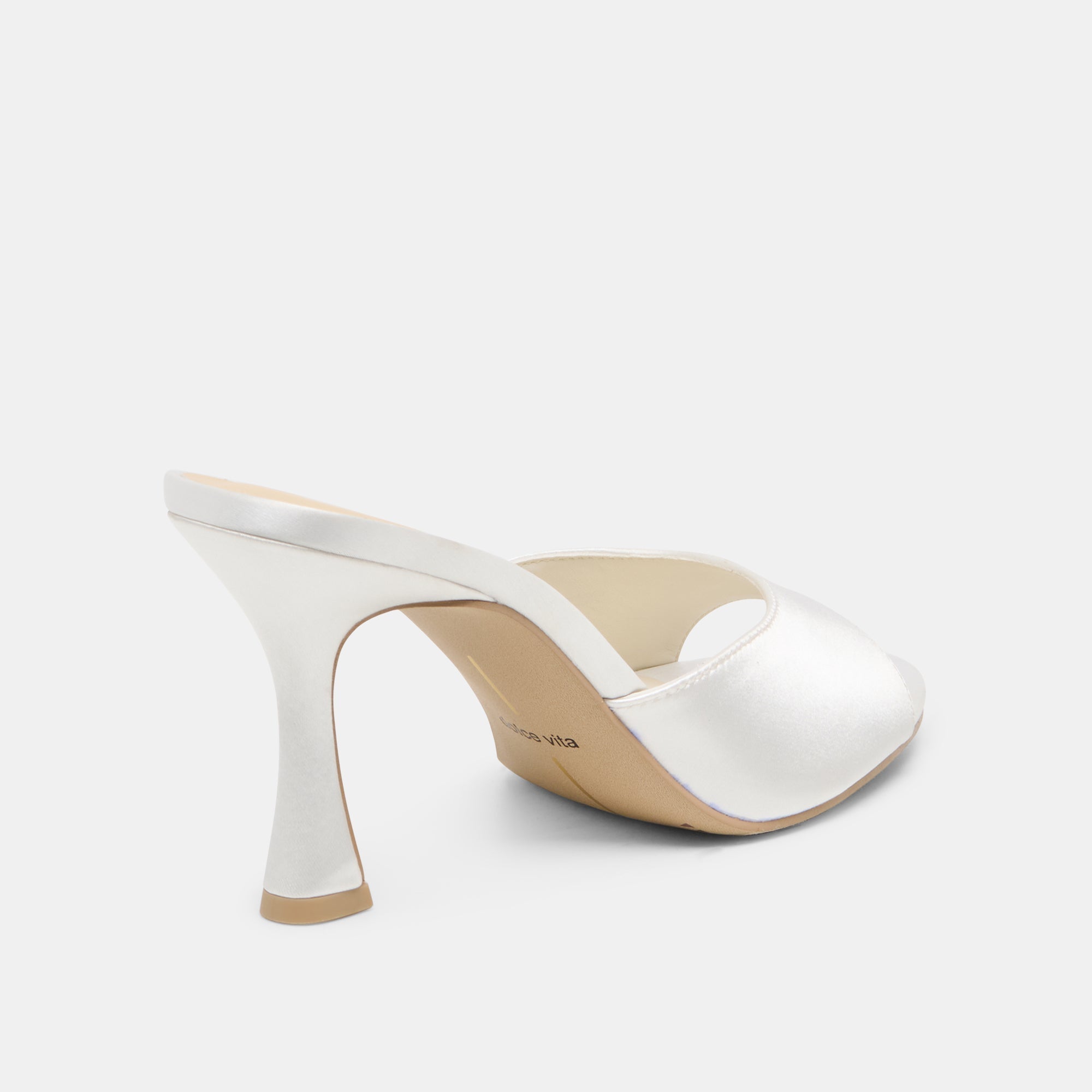 Dolce Vita SHOES | Rosha True White Satin Heels
