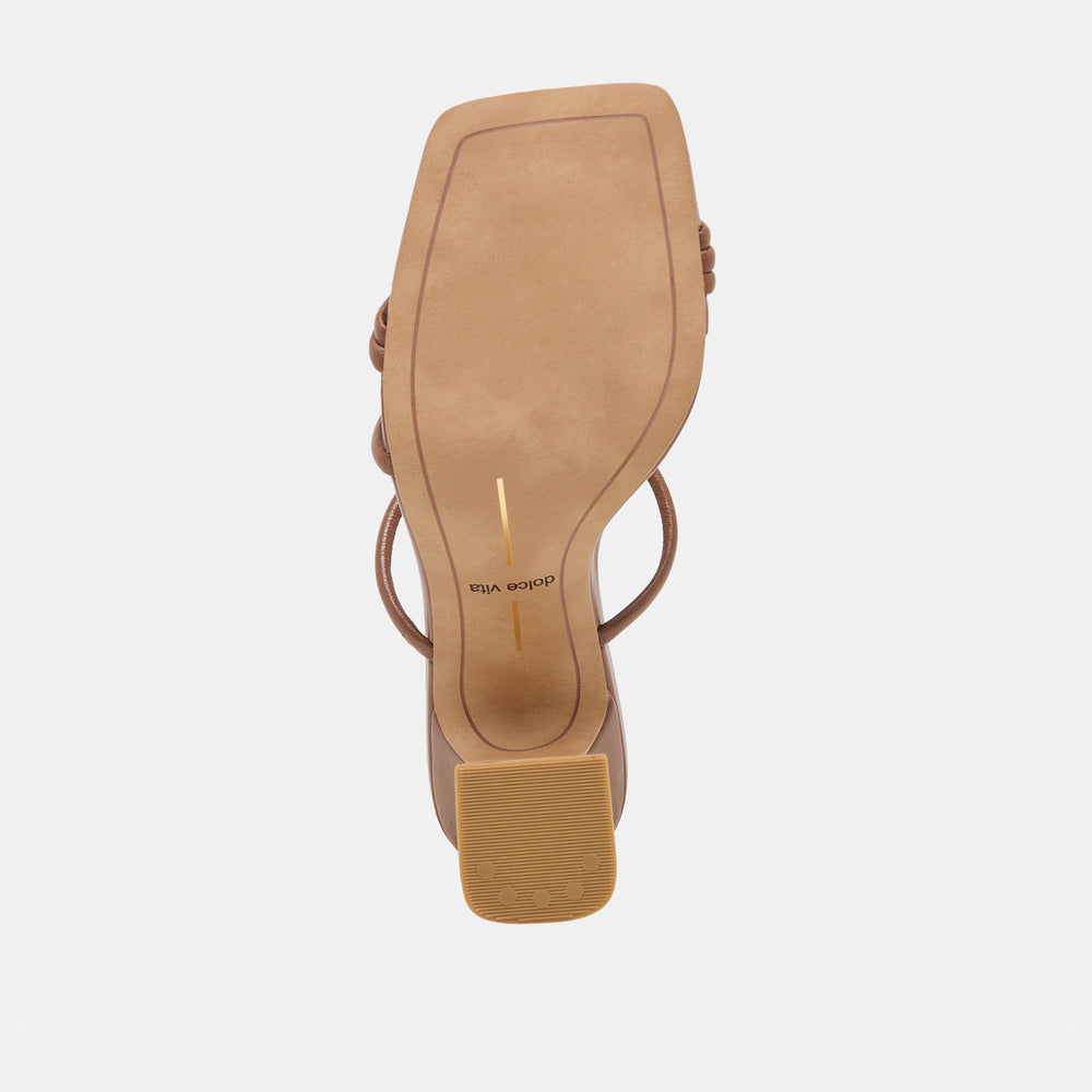 Dolce Vita SHOES | Alayna Cognac Leather Heels
