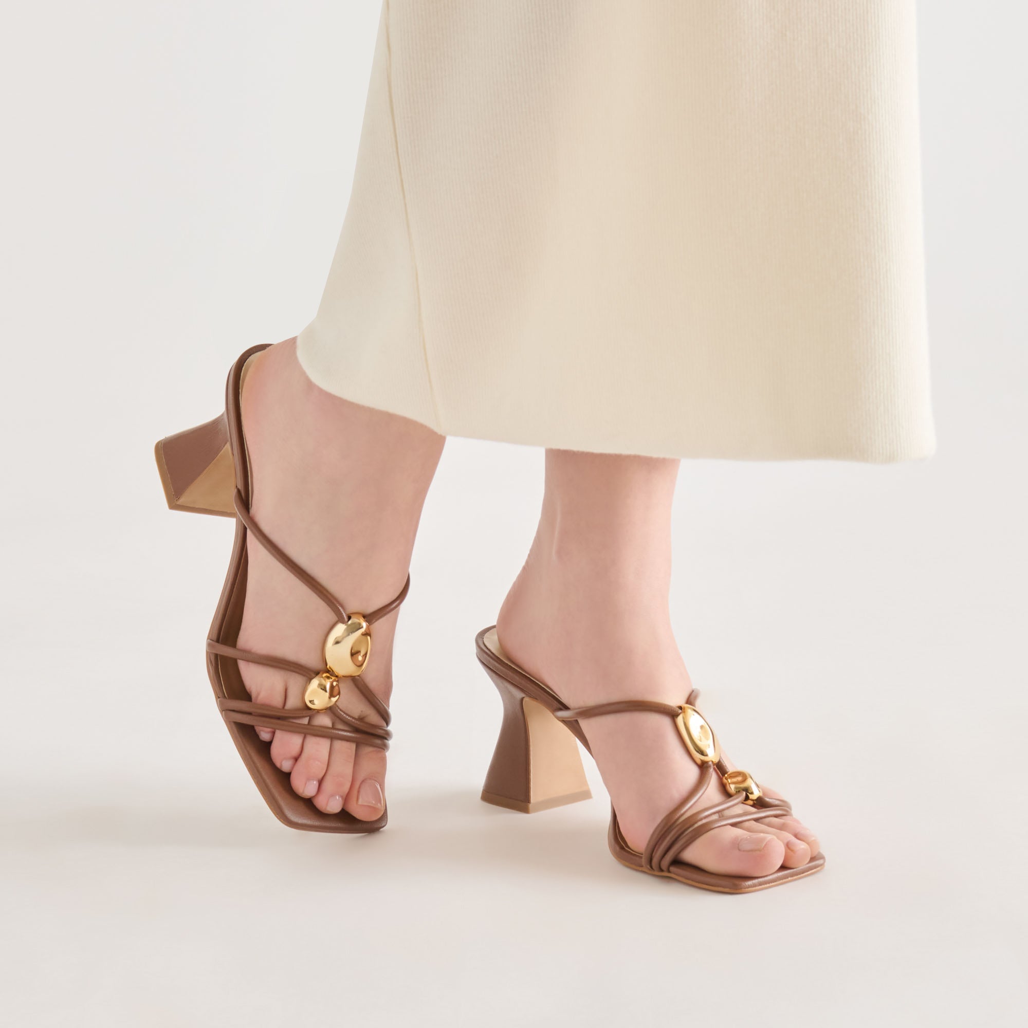 Dolce Vita SHOES | Alayna Cognac Leather Heels