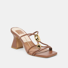 Dolce Vita SHOES | Alayna Cognac Leather Heels