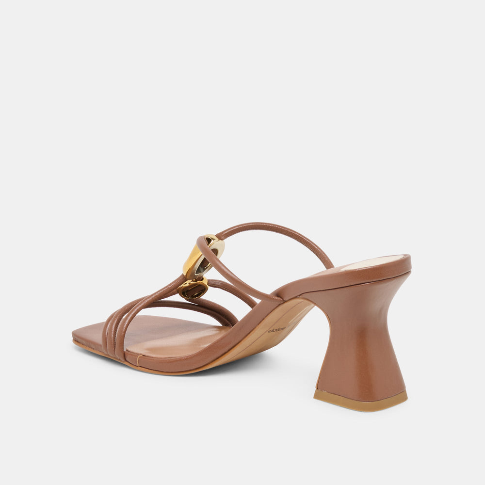 Dolce Vita SHOES | Alayna Cognac Leather Heels