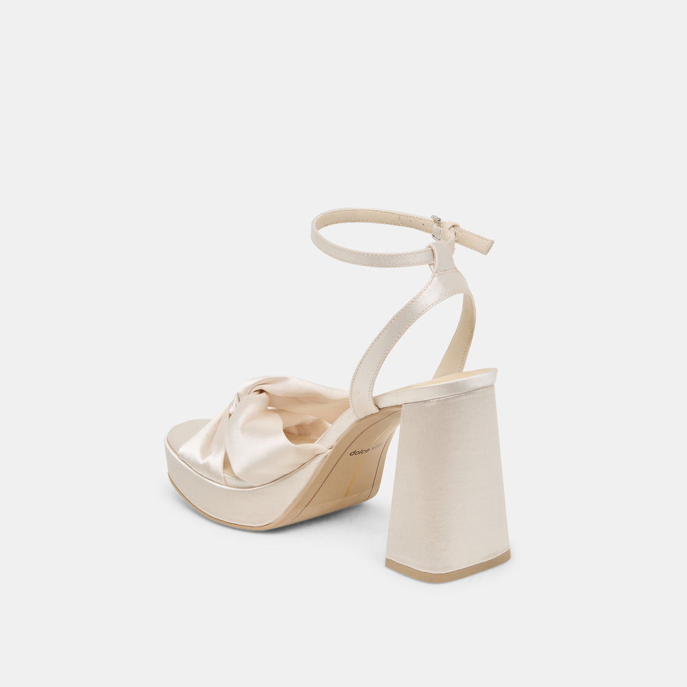 Dolce Vita SHOES | PARLO HEELS IVORY SATIN
 – Dolce Vita