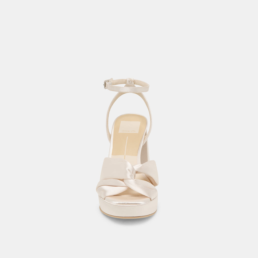Dolce Vita SHOES | PARLO HEELS IVORY SATIN
 – Dolce Vita