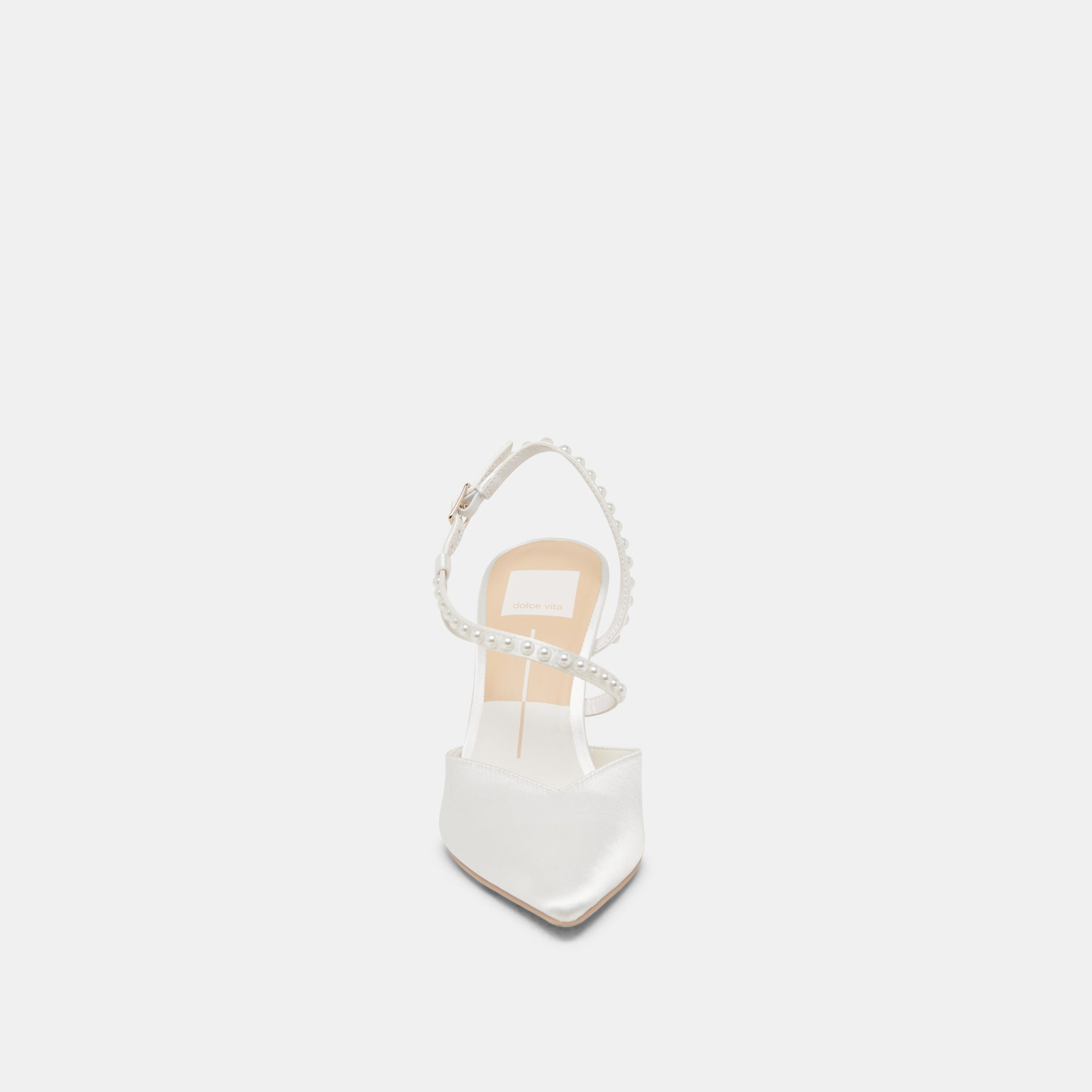 Dolce Vita SHOES | KAMRA PEARL HEELS TRUE WHITE SATIN
 – Dolce Vita