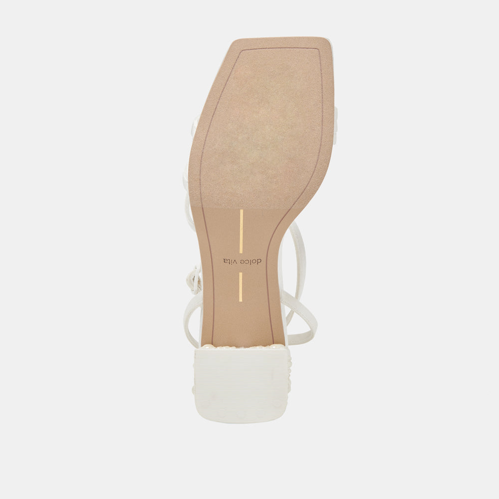 Dolce Vita SHOES | YSABEL PEARL HEELS TRUE WHITE SATIN
 – Dolce Vita