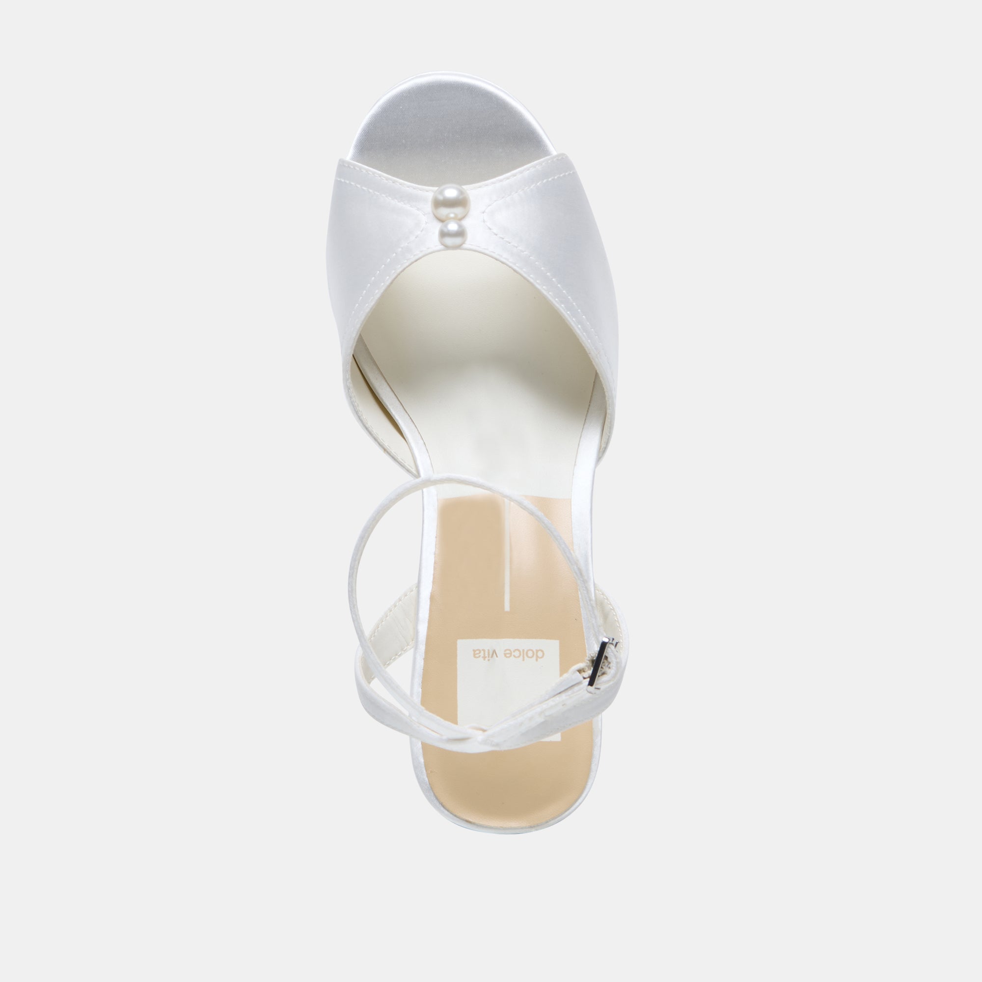 Dolce Vita SHOES | Bryla White Satin Heels