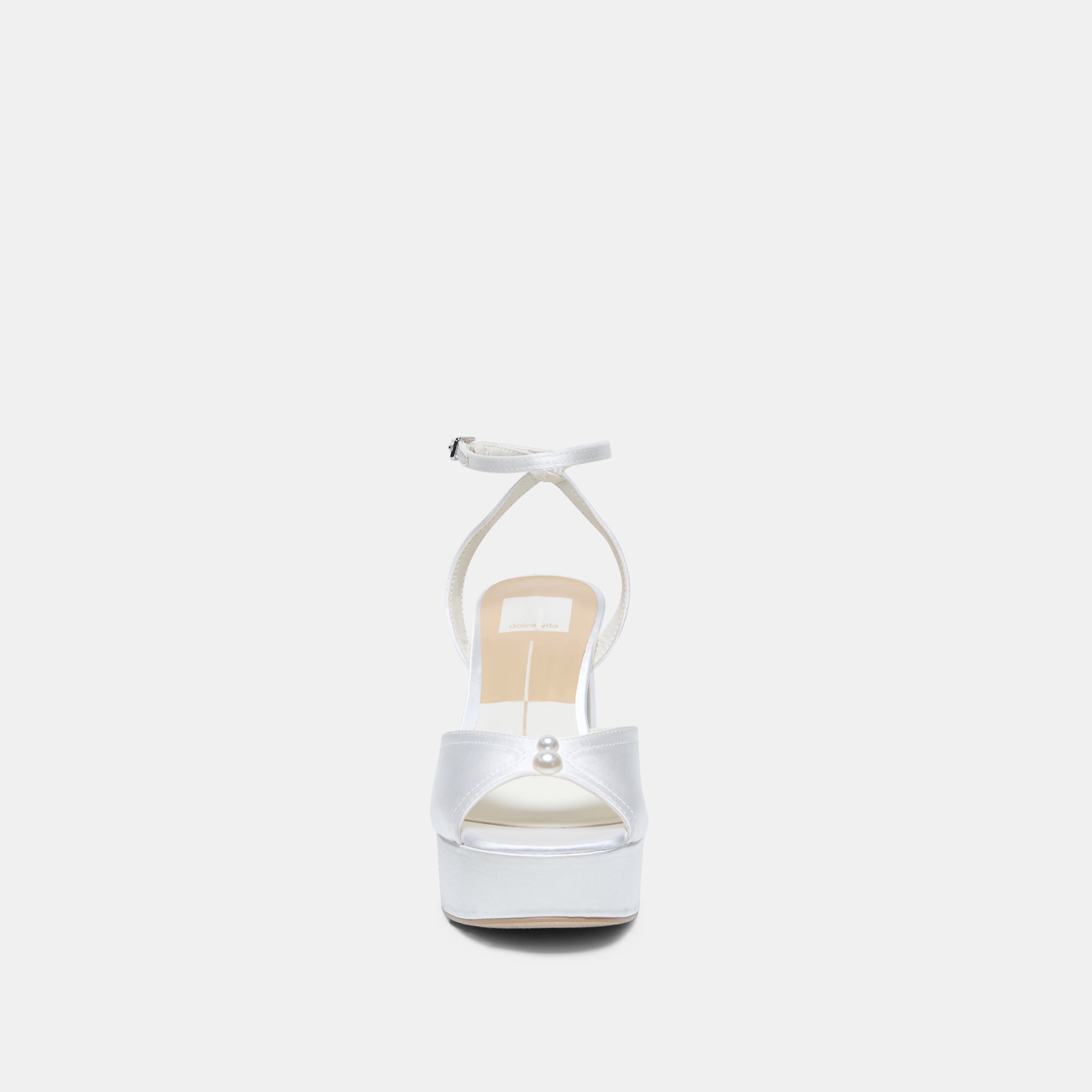 Dolce Vita SHOES | Bryla White Satin Heels