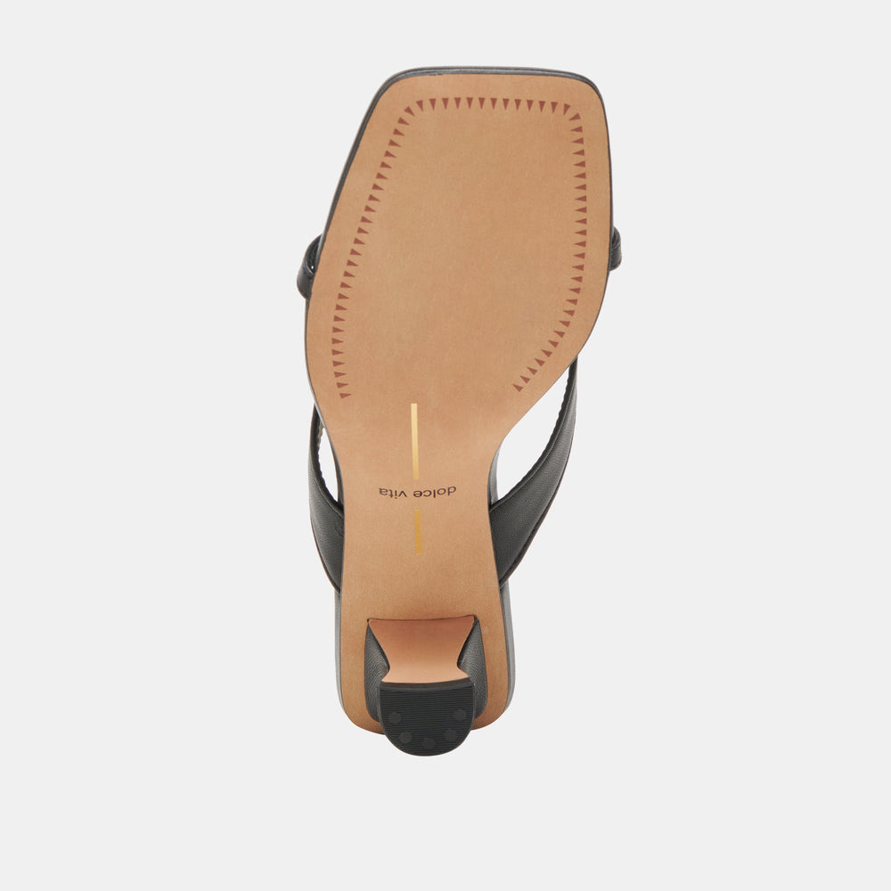 Dolce Vita SHOES | BREVEL HEELS ONYX LEATHER
 – Dolce Vita