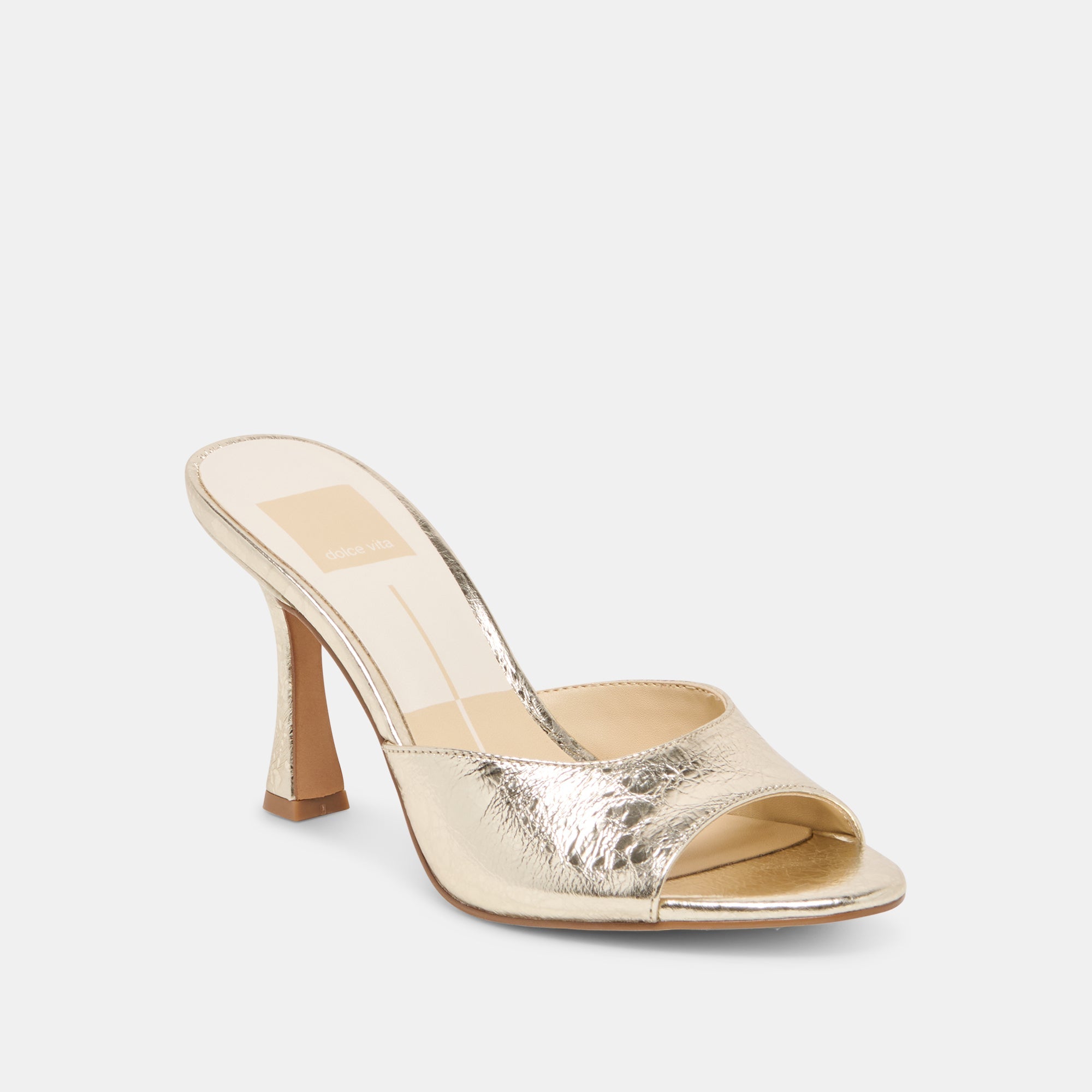 Dolce Vita SHOES | Rosha Platinum Distressed Leather Heels