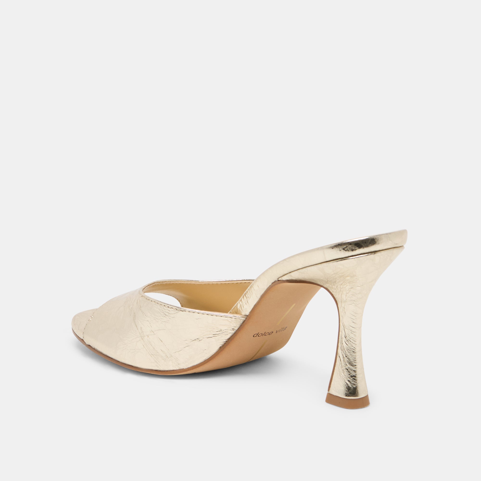Dolce Vita SHOES | Rosha Platinum Distressed Leather Heels