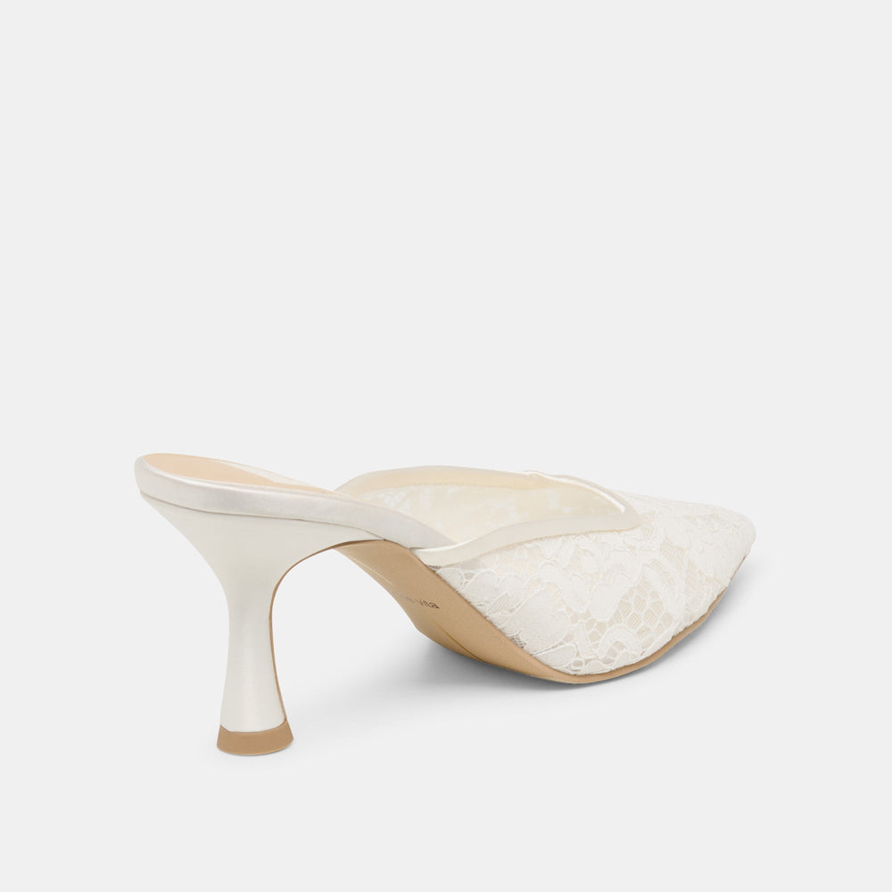 Dolce Vita SHOES | Cleo High True White Lace Heels