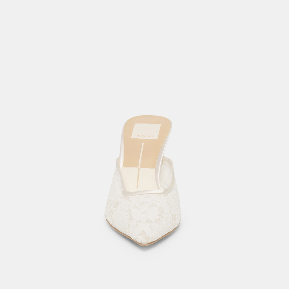 Dolce Vita SHOES | Cleo High True White Lace Heels