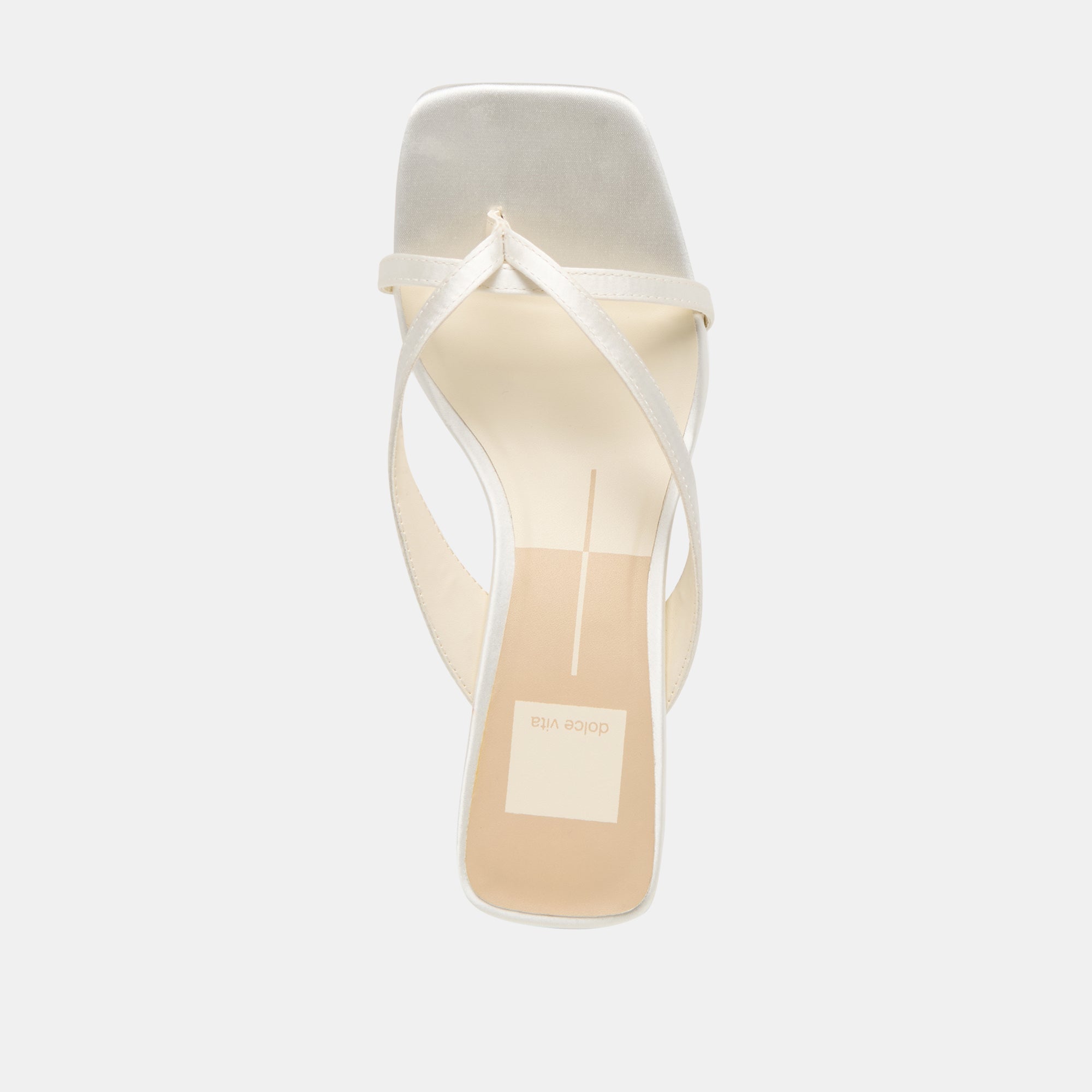 Dolce Vita SHOES | Brevel True White Satin Heels