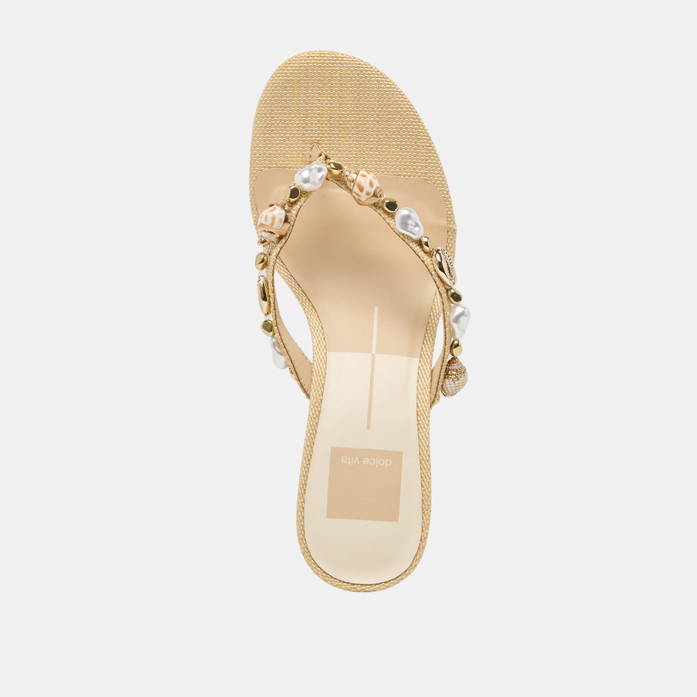 Dolce Vita SHOES | Daksie Lt Natural Raffia Heels